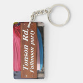 トンソンRdFullmoonパーティー、タイのKoh Phangan キーホルダー (裏面)