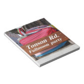 トンソンRdFullmoonパーティー、タイのKoh Phangan ノートパッド (アングル)