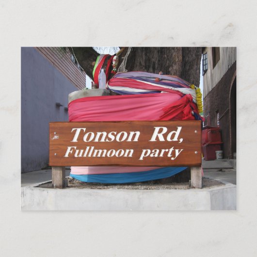 トンソンRdFullmoonパーティー、タイのKoh Phangan ポストカード (正面)