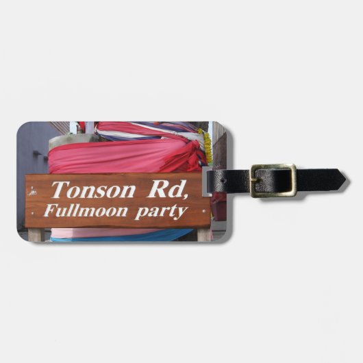 トンソンRdFullmoonパーティー、タイのKoh Phangan ラゲッジタグ (正面横)