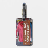 トンソンRdFullmoonパーティー、タイのKoh Phangan ラゲッジタグ (裏面縦)