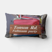 トンソンRdFullmoonパーティー、タイのKoh Phangan ランバークッション (裏面)