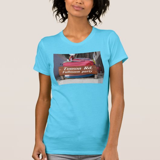 トンソンRdFullmoonパーティー、タイのKoh Phangan Tシャツ (正面)