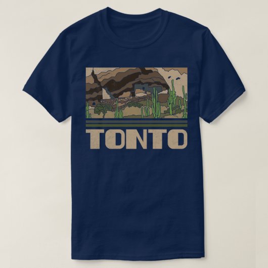 トントナショナルモニュメント自然恋人ヴィンテージレトロ Tシャツ (デザイン正面)