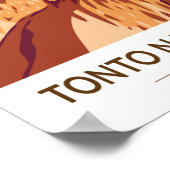 トントナチュラルブリッジ州パークアリゾナヴィンテージ ポスター (角)