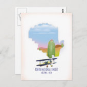 トント国立森林アリゾナ州の地図 ポストカード (正面/裏面)