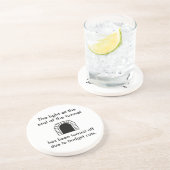 トンネルのライトのおもしろいなことわざ コースター (側面)