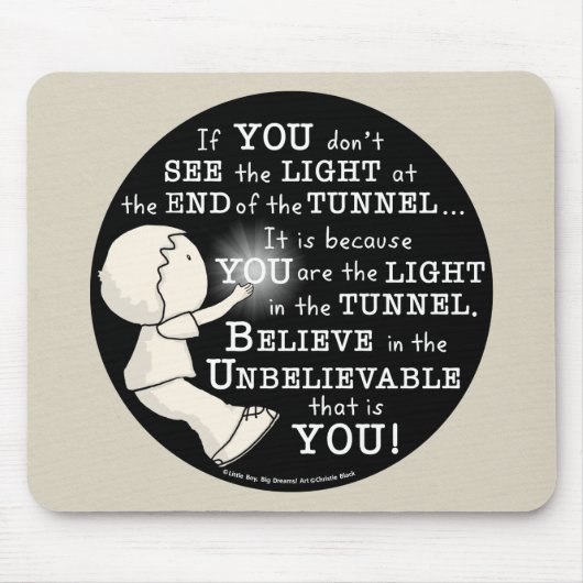 トンネルのライト マウスパッド (正面)