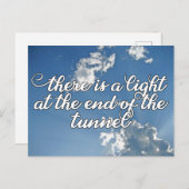 トンネルの出口に光がある希望 ポストカード (正面/裏面)