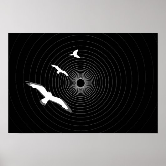 トンネルの最後のライト抽象芸術ポスター ポスター (正面)