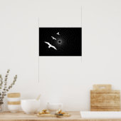 トンネルの最後のライト抽象芸術ポスター ポスター (キッチン)