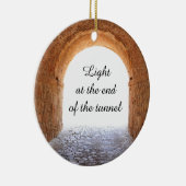 トンネルの端にライト セラミックオーナメント (右)