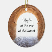 トンネルの端にライト セラミックオーナメント (左)