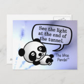 トンネルの端の明かりを見る ポストカード (正面/裏面)