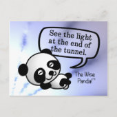 トンネルの端の明かりを見る ポストカード (正面)