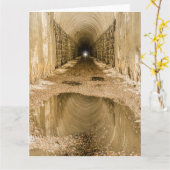 トンネルの終わりの光 – 父の日 カード (黄色い花)