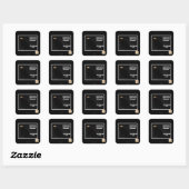 トンネルの終点のライト スクエアシール (シート)