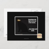 トンネルの終点のライト ポストカード (正面/裏面)