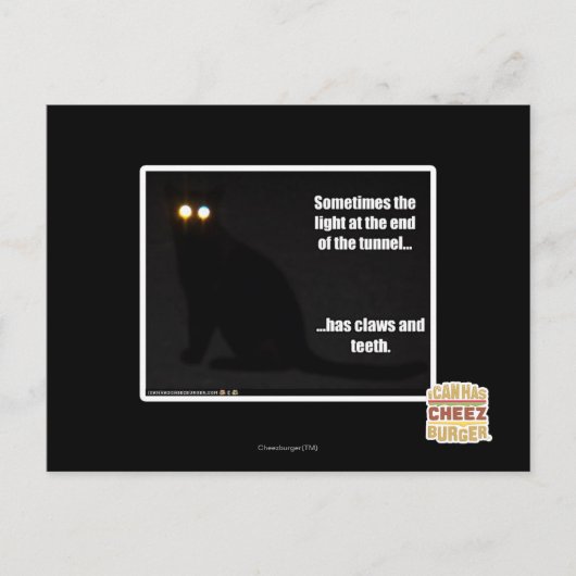 トンネルの終点のライト ポストカード (正面)