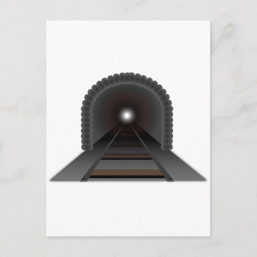 トンネルの終点の光！ ポストカード (正面)