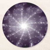 トンネルの終点の明るいライト ラウンドペーパーコースター (正面)