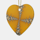 トンネルクリスマスフラクタル セラミックオーナメント (左)