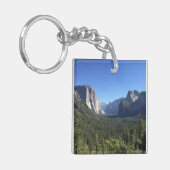 トンネルビューヨセミテバレーブルーカラー写真 キーホルダー (正面左)