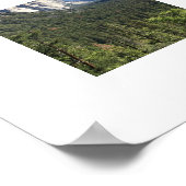 トンネルビューヨセミテバレーブルーカラー写真 ポスター (角)