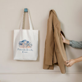 トンネルビーチカウアイシーシェルズトートバッグ トートバッグ