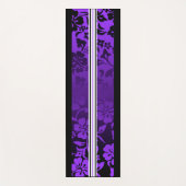 トンネルビーチハワイアンハイビスカスサーフボードパープル ヨガマット (正面)