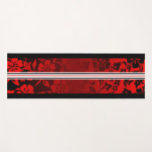 トンネルビーチハワイアンハイビスカスサーフボードレッド ヨガマット (正面(横))