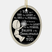 トンネル内のライト セラミックオーナメント (右)