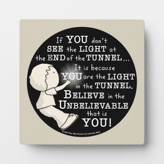 トンネル内のライト フォトプラーク (正面)