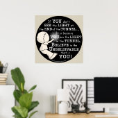 トンネル内のライト ポスター (ホームオフィス)