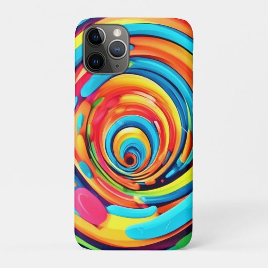 トンネル内の渦巻きサイケデリック色 Case-Mate iPhoneケース (裏)