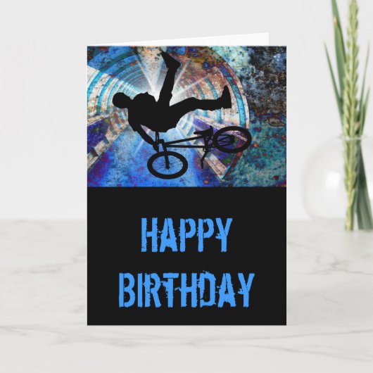 トンネル内のBMXグランジ カード (正面)