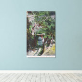 トンネル出口を出て行く金ゴールドの表示 キャンバスプリント (インサイチュ (ウッドフロア))