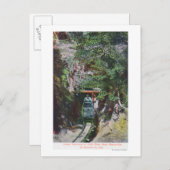 トンネル出口を出て行く金ゴールドの表示 ポストカード (正面/裏面)