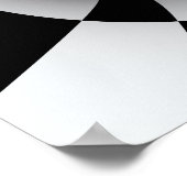 トンネル市松模様に抽象芸術ポスター ポスター (角)