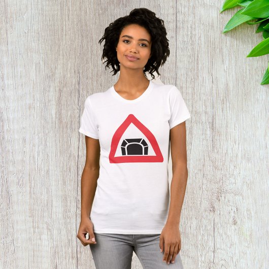 トンネル注意道路標識交通記号 Tシャツ