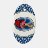 トンネル渦症候群 – 機敏性の高速おもしろい犬 セラミックオーナメント (右)