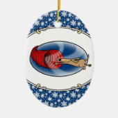 トンネル渦症候群 – 機敏性の高速おもしろい犬 セラミックオーナメント (正面)