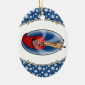 トンネル渦症候群 – 機敏性の高速おもしろい犬 セラミックオーナメント (裏面)