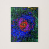 トンネル視覚 |レインボーフラクタルアート ジグソーパズル (縦)