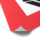 トンネル警告の道路標識の交通記号 ポスター (角)