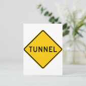 トンネル道路標識 ポストカード (スタンド正面)