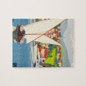 トンバインフランスのトラベルヨーロッパアートイラストレーション ジグソーパズル (横)