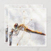 トンフライウォーターカラーパステルホワイトバックグラウンド シーズンカード (正面/裏面)