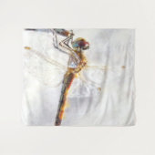 トンフライウォーターカラーパステルホワイトバックグラウンド タペストリー (正面(横))