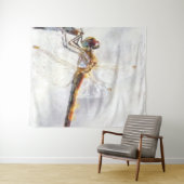 トンフライウォーターカラーパステルホワイトバックグラウンド タペストリー (インサイチュ(横))